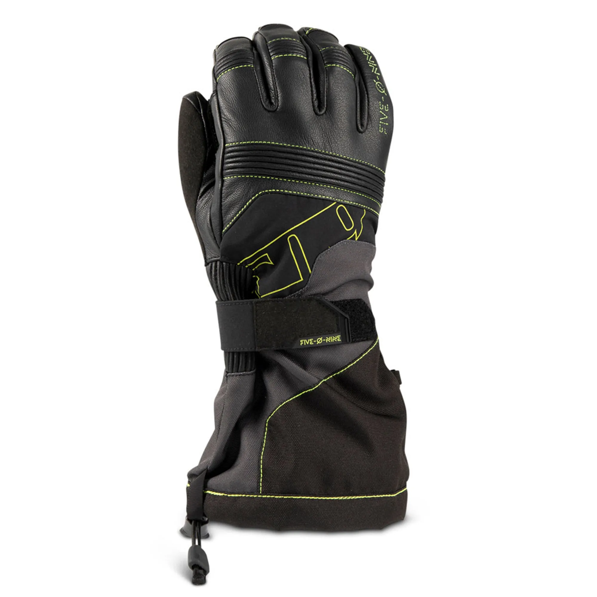 509  Range Snowmobile Gloves Waterproof Thinsulate Insulated 5Tech 3M Fit Lime