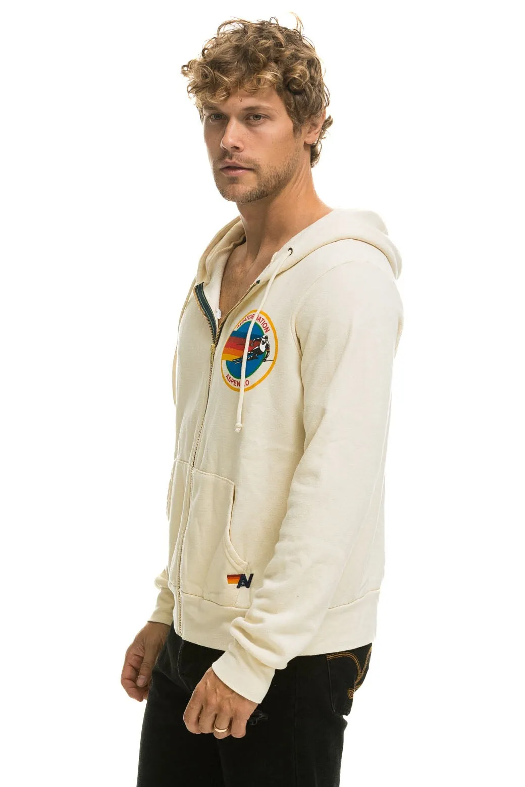 AVIATOR NATION ASPEN HOODIE - VINTAGE WHITE
