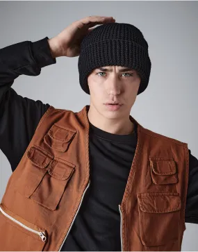 B422 Beechfield Classic Waffle Knit Beanie