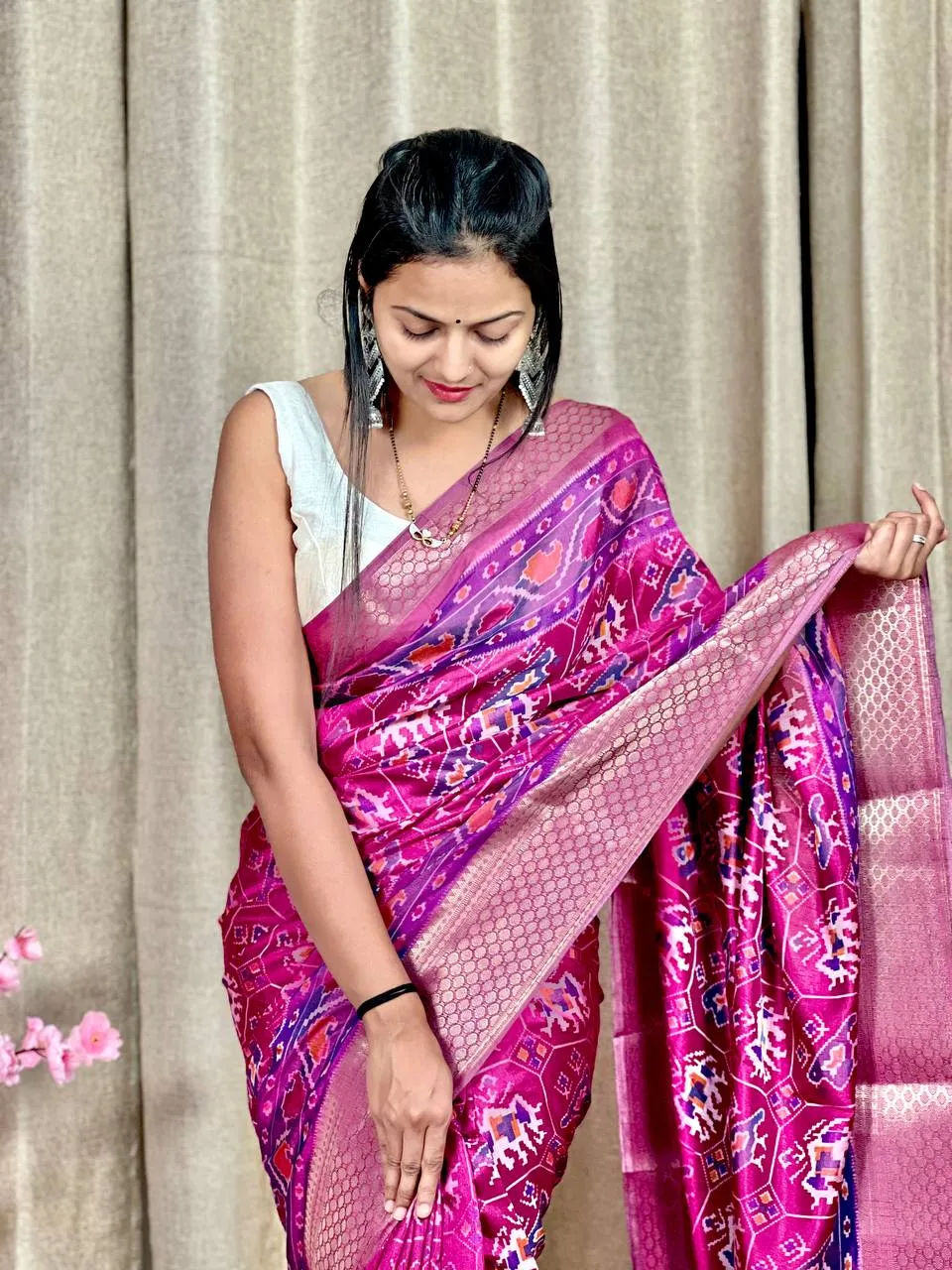 Beautiful Designer Daily Wear Soft Dola Silk Slub Saree