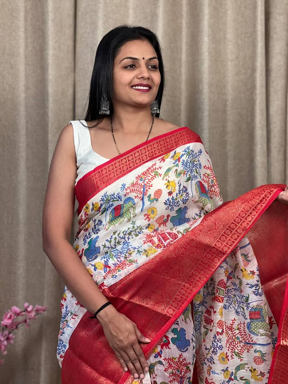 Beautiful Designer Daily Wear Soft Silk Slub Saree