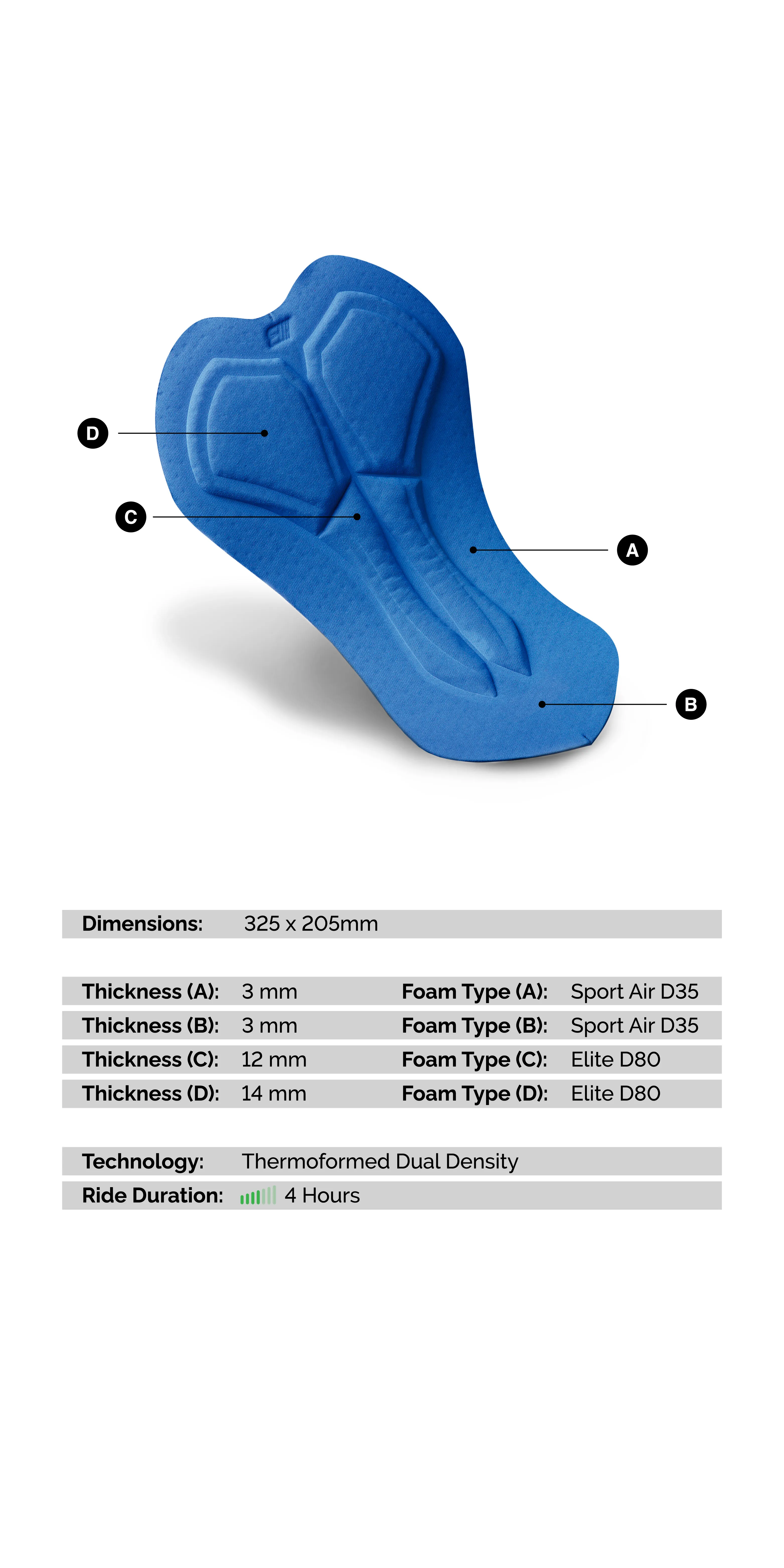 Carbon Cube - MPX Padded Cycling Bib Bottoms