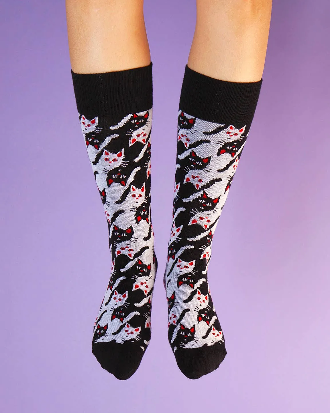 Cat Power | Women's USA Made Socks
