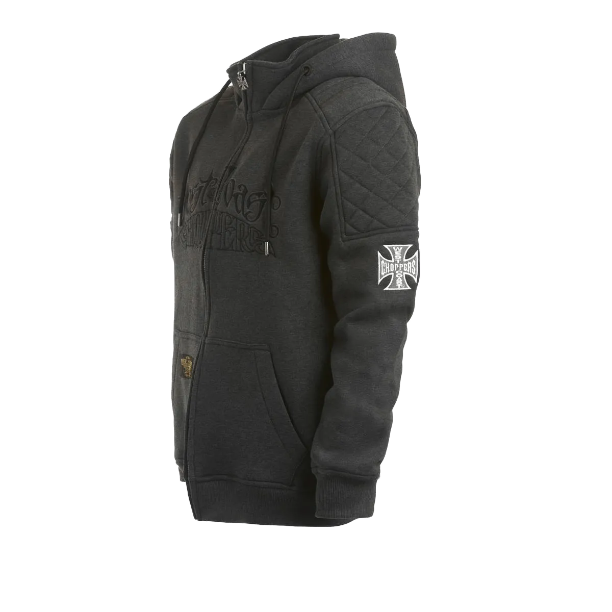 Choppers por Vida Zip Hoody - Grey Melange