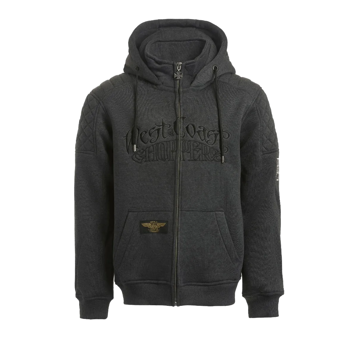 Choppers por Vida Zip Hoody - Grey Melange