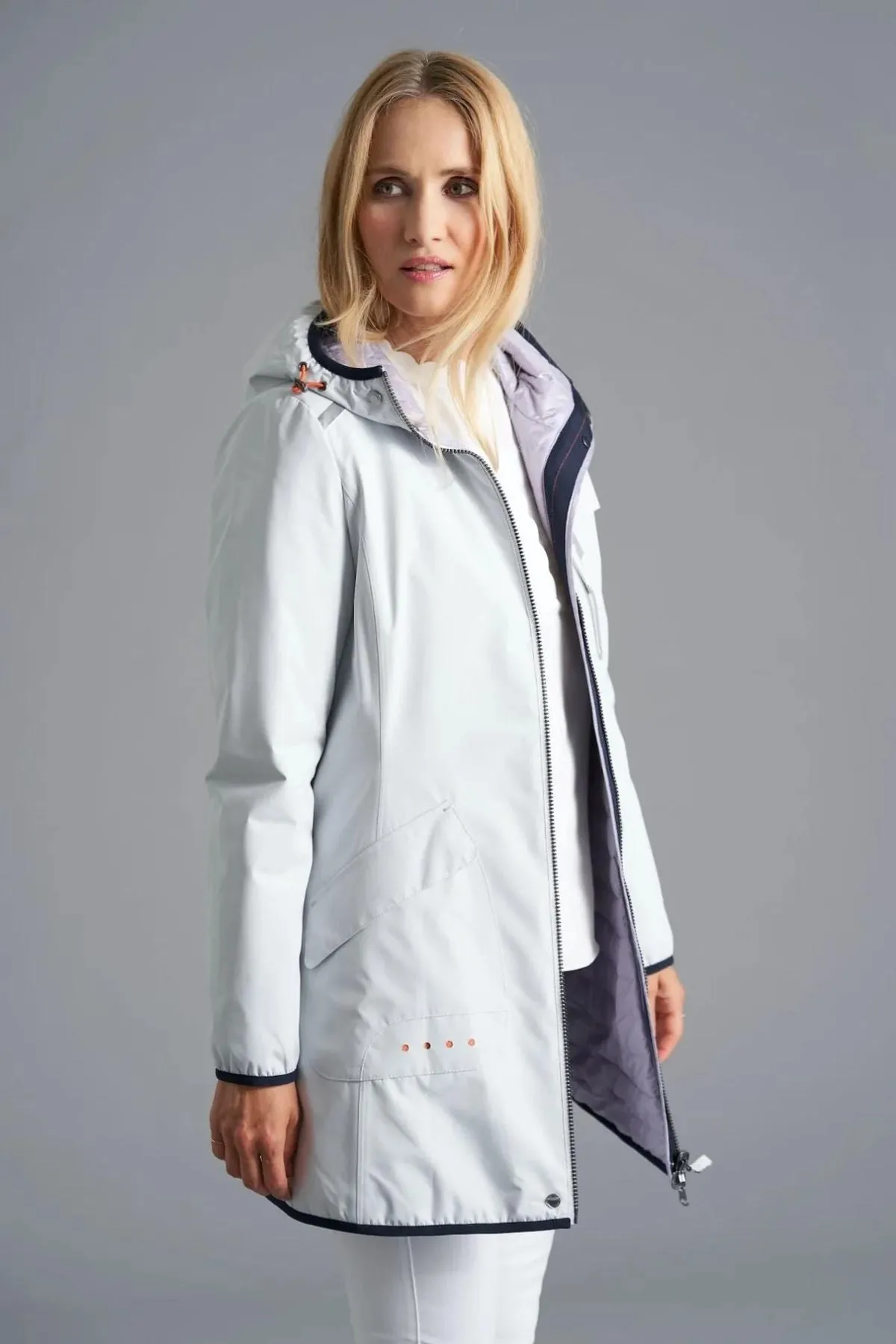 DORTHA Reversible & Waterproof Jacket with Detachable Hood 2092