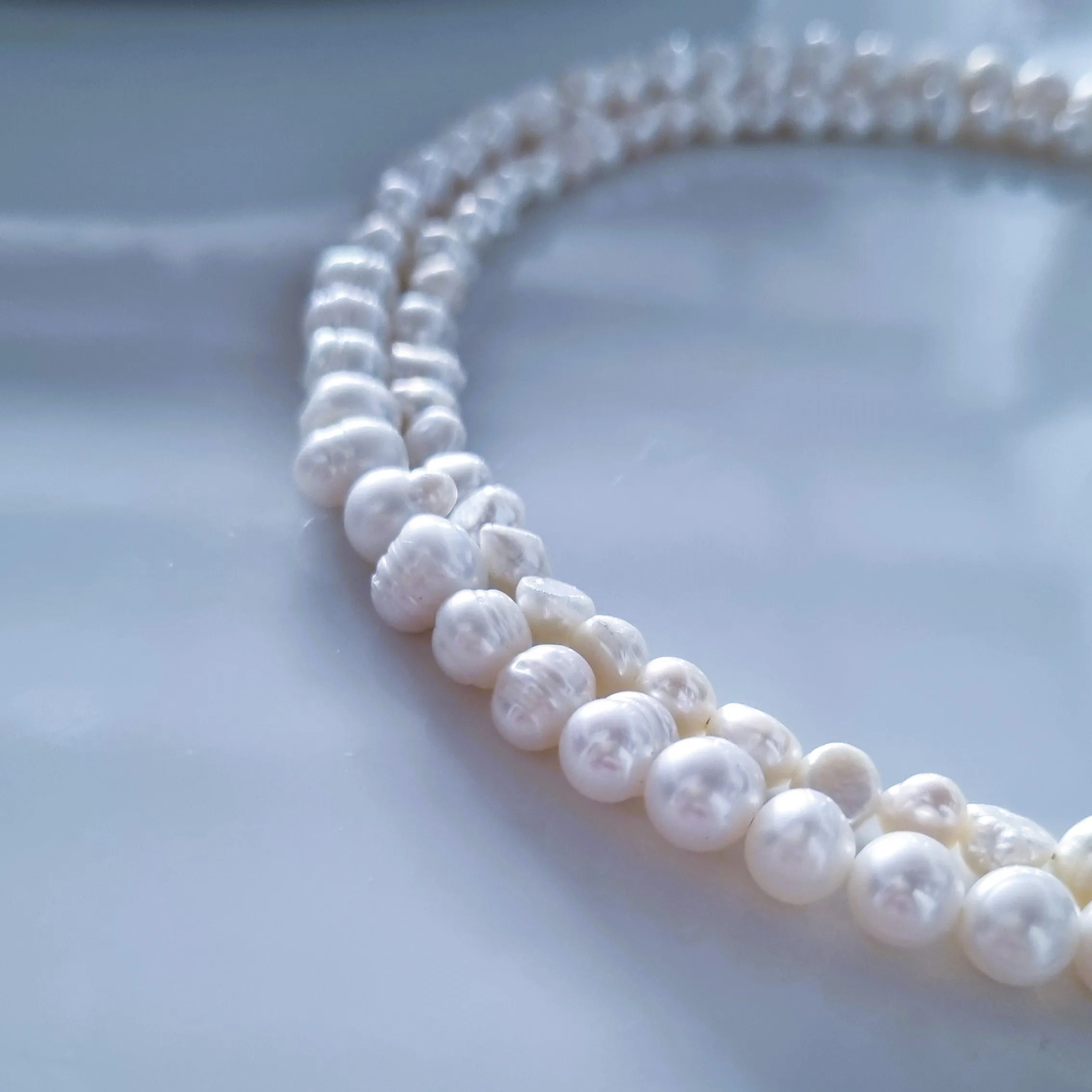 Double pearls on my neck n.2