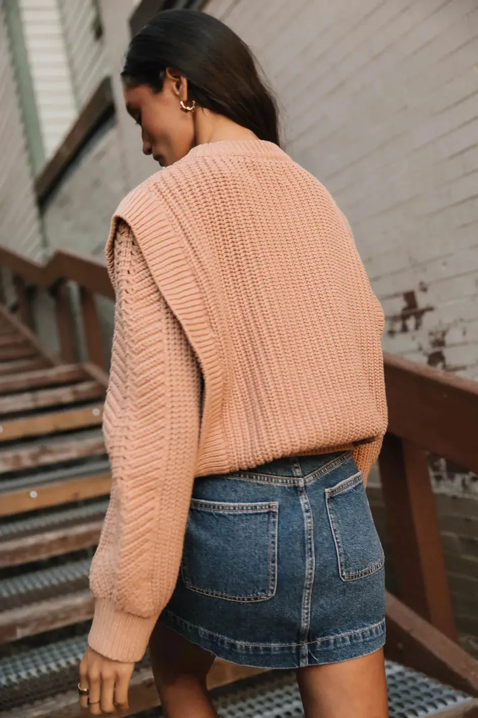 Dream Knit Sweater in Blush