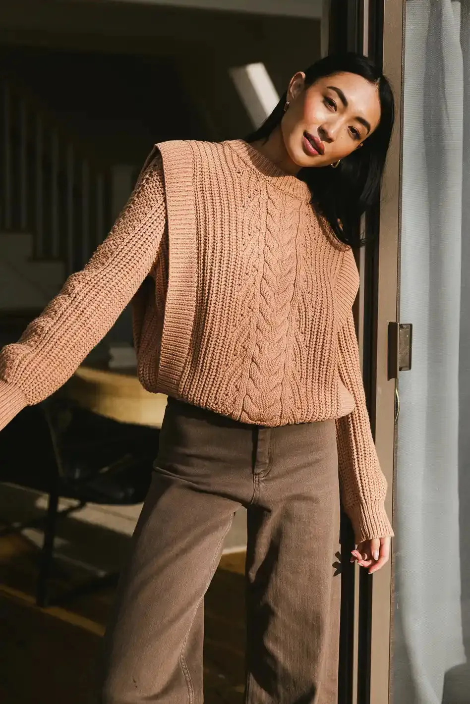 Dream Knit Sweater in Blush