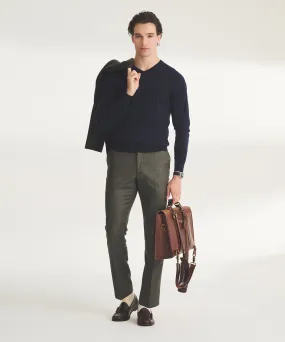 Fancy Cashmere Long Sleeve Crewneck