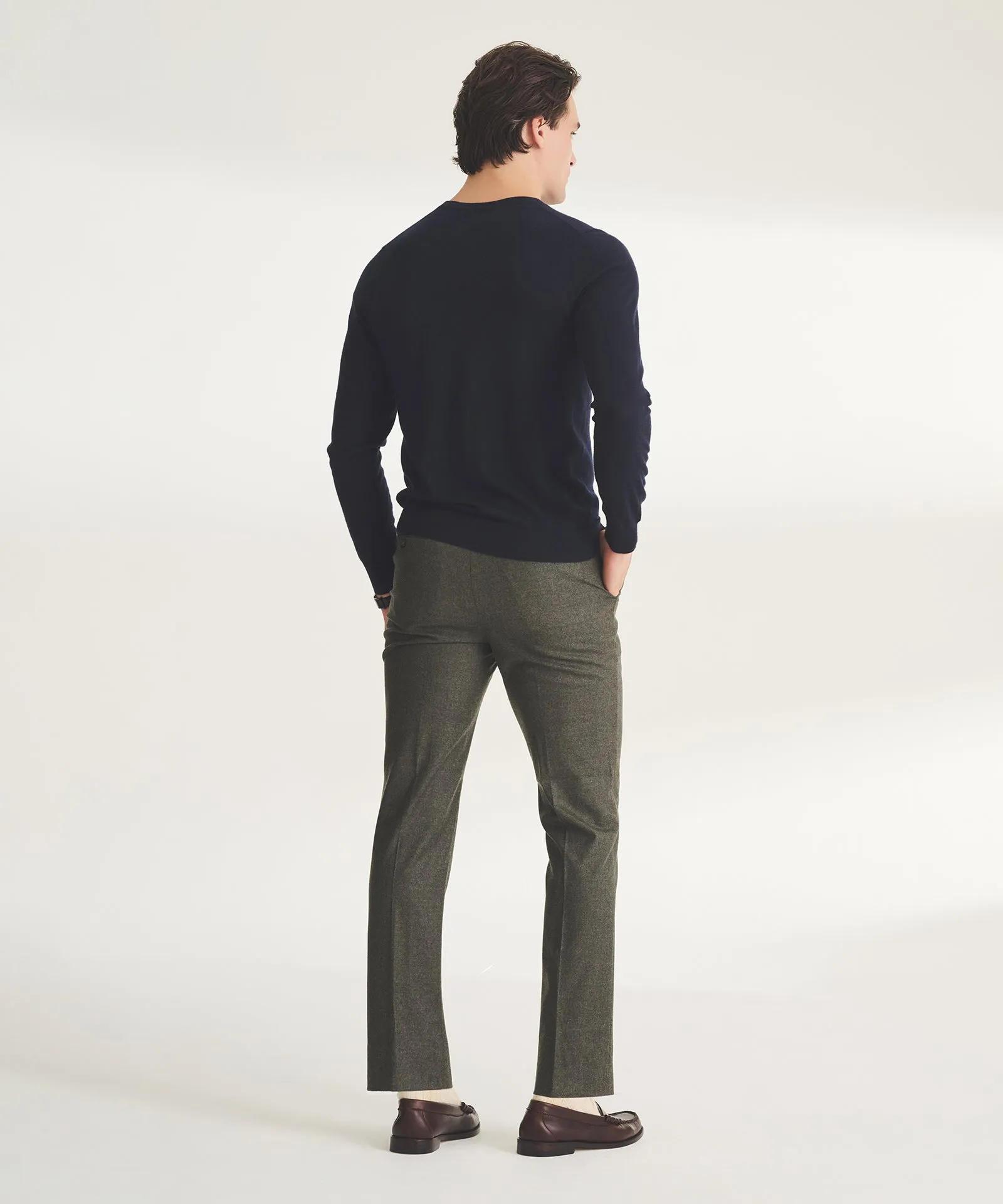 Fancy Cashmere Long Sleeve Crewneck