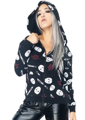 Friday the 13th Camp Crystal Lake Zip Up Hoodie