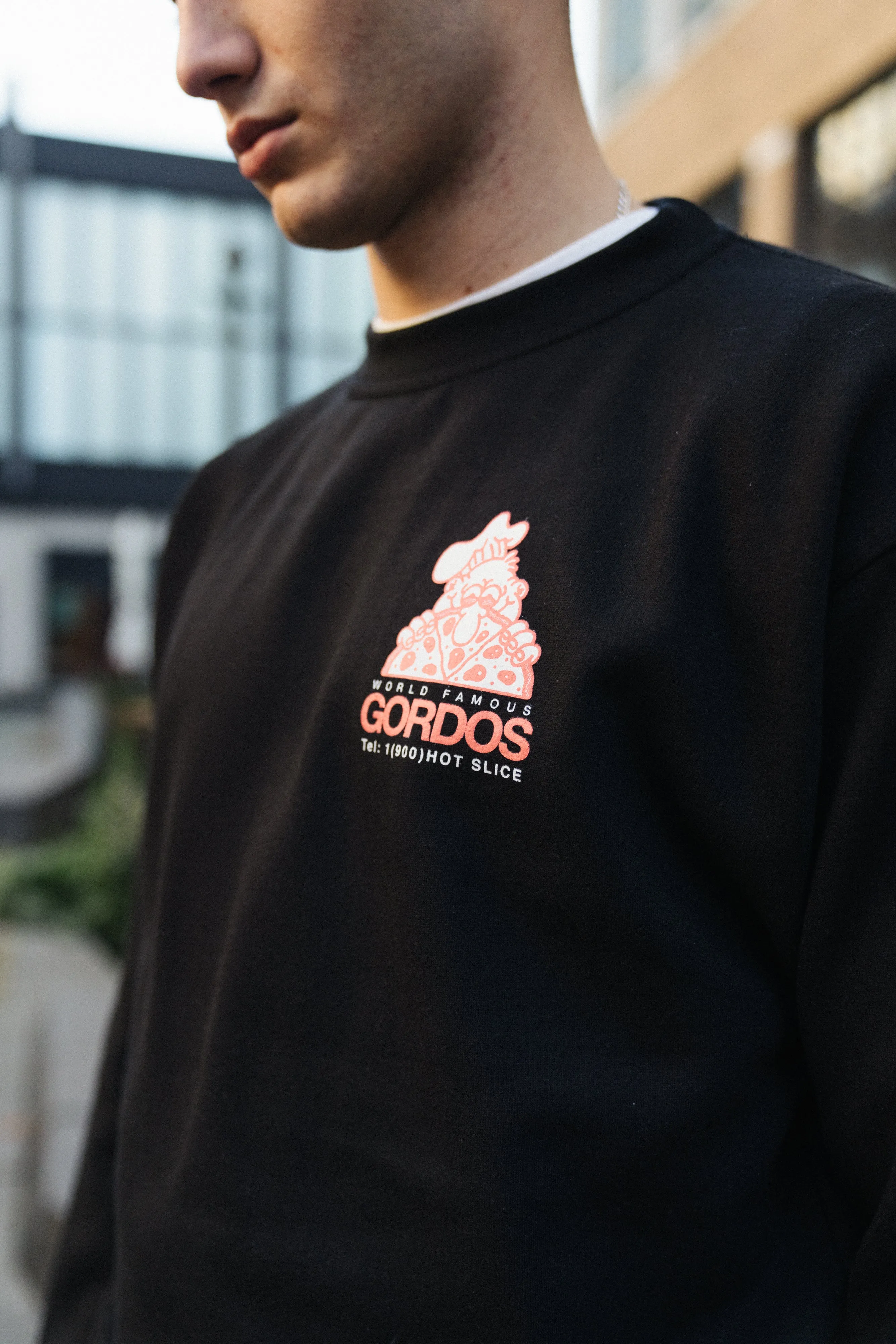 Gordos Pizzeria 'Gordos' Sweater - Black