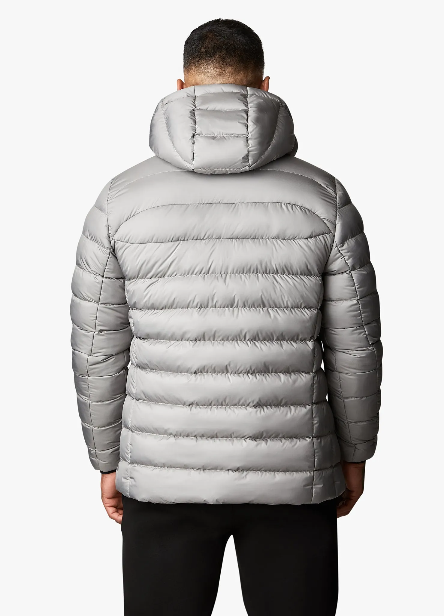 Gym King Reflect Puffer Jacket - Light Grey