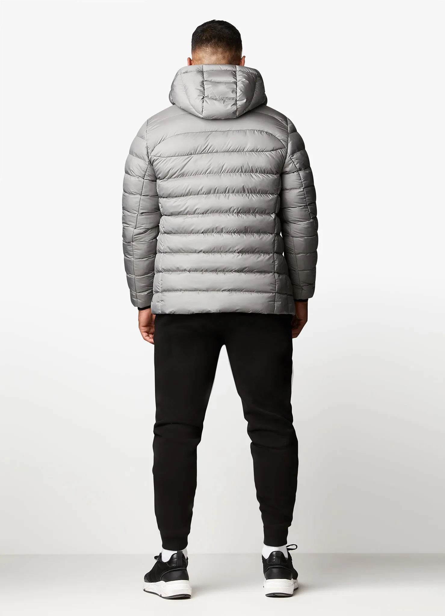 Gym King Reflect Puffer Jacket - Light Grey