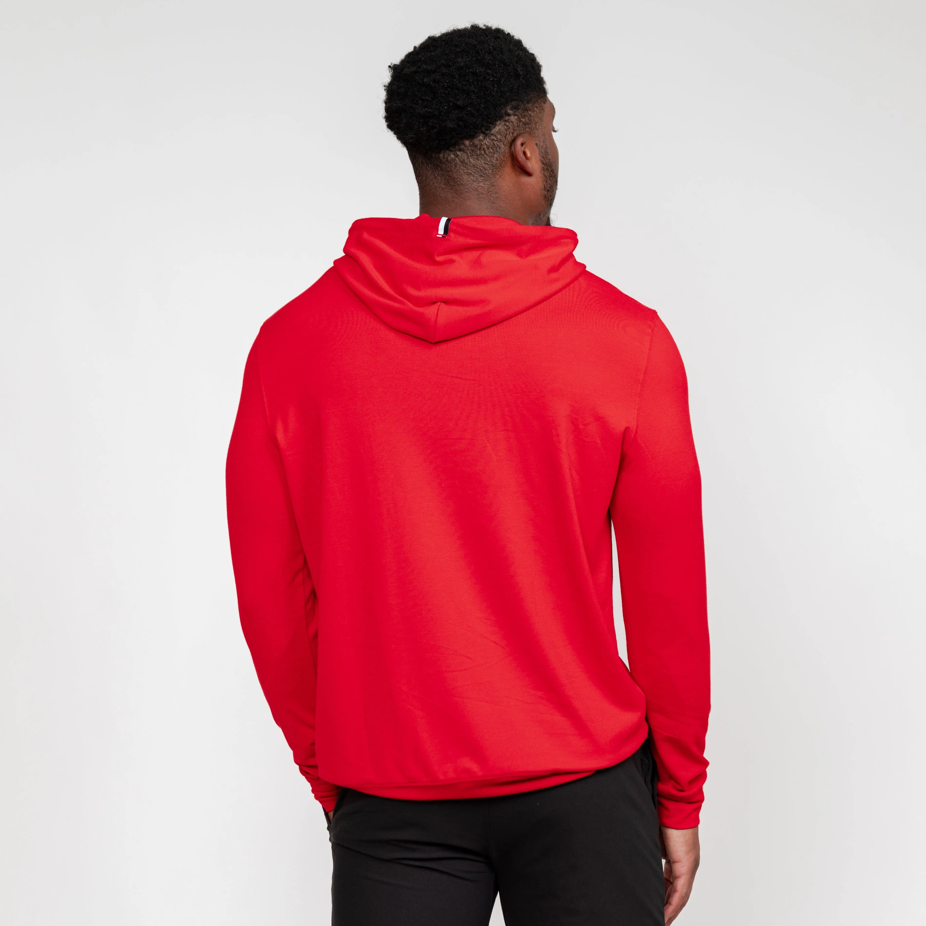 Hesi Performance Hoodie | Solid - Scarlet Red - Black
