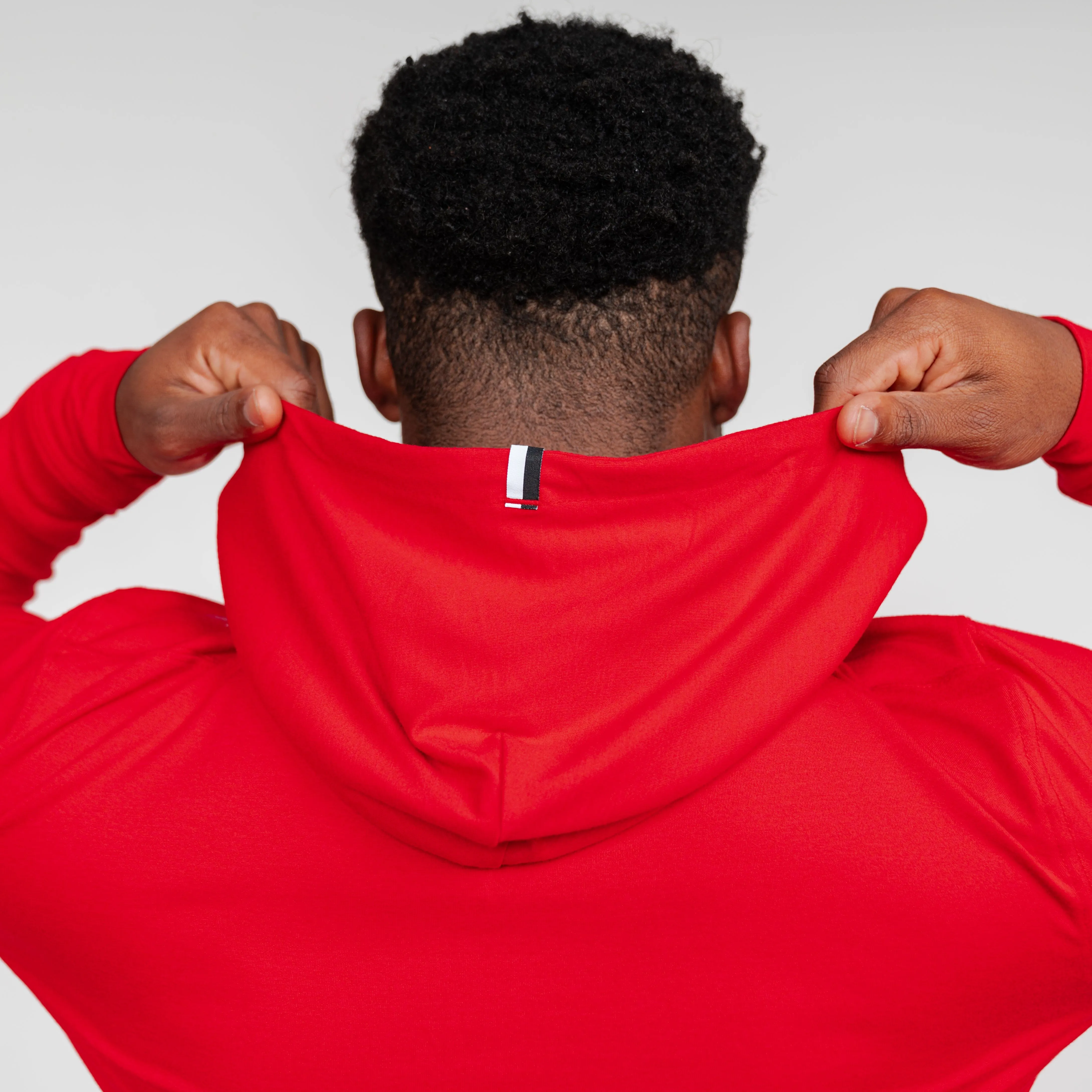 Hesi Performance Hoodie | Solid - Scarlet Red - Black