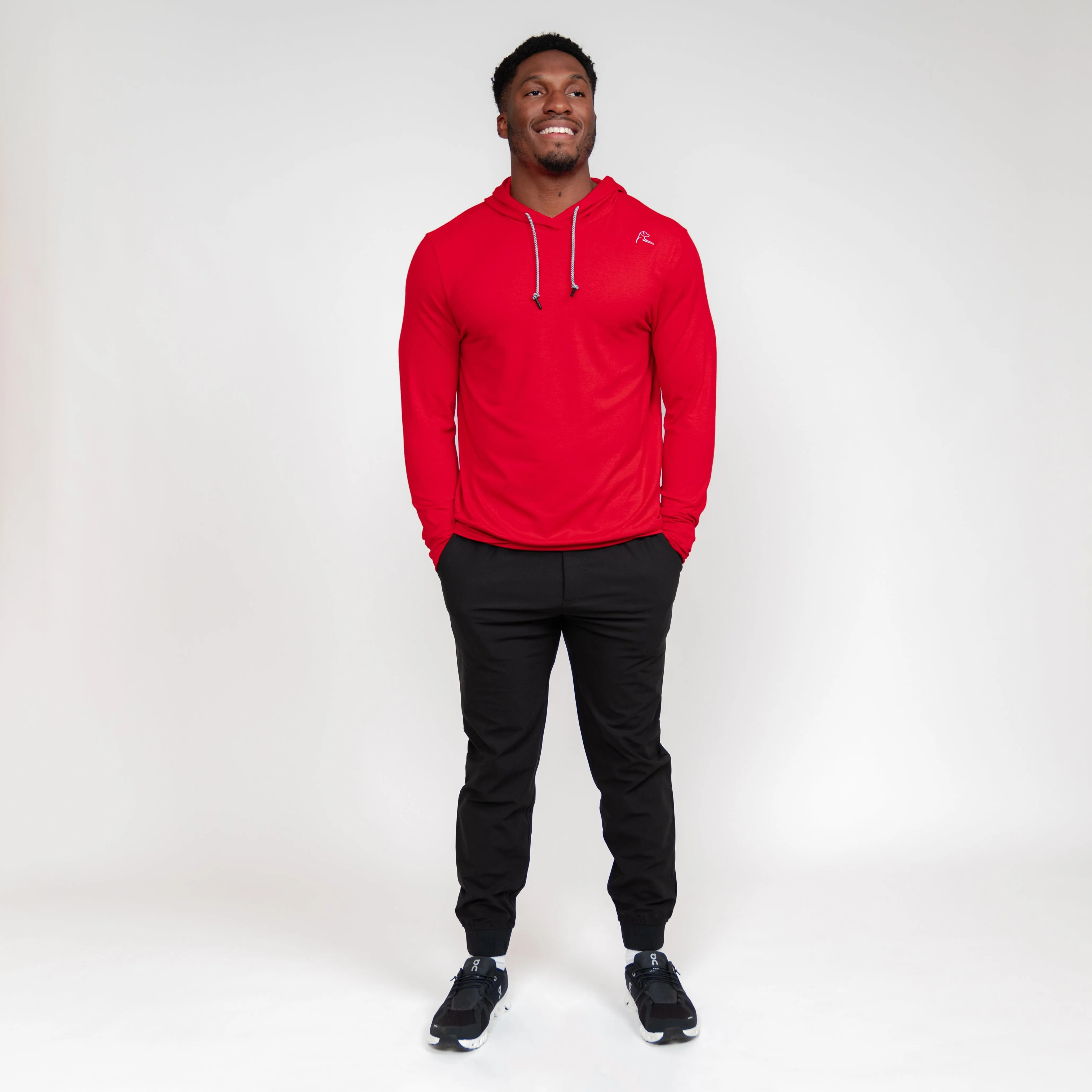 Hesi Performance Hoodie | Solid - Scarlet Red - Black