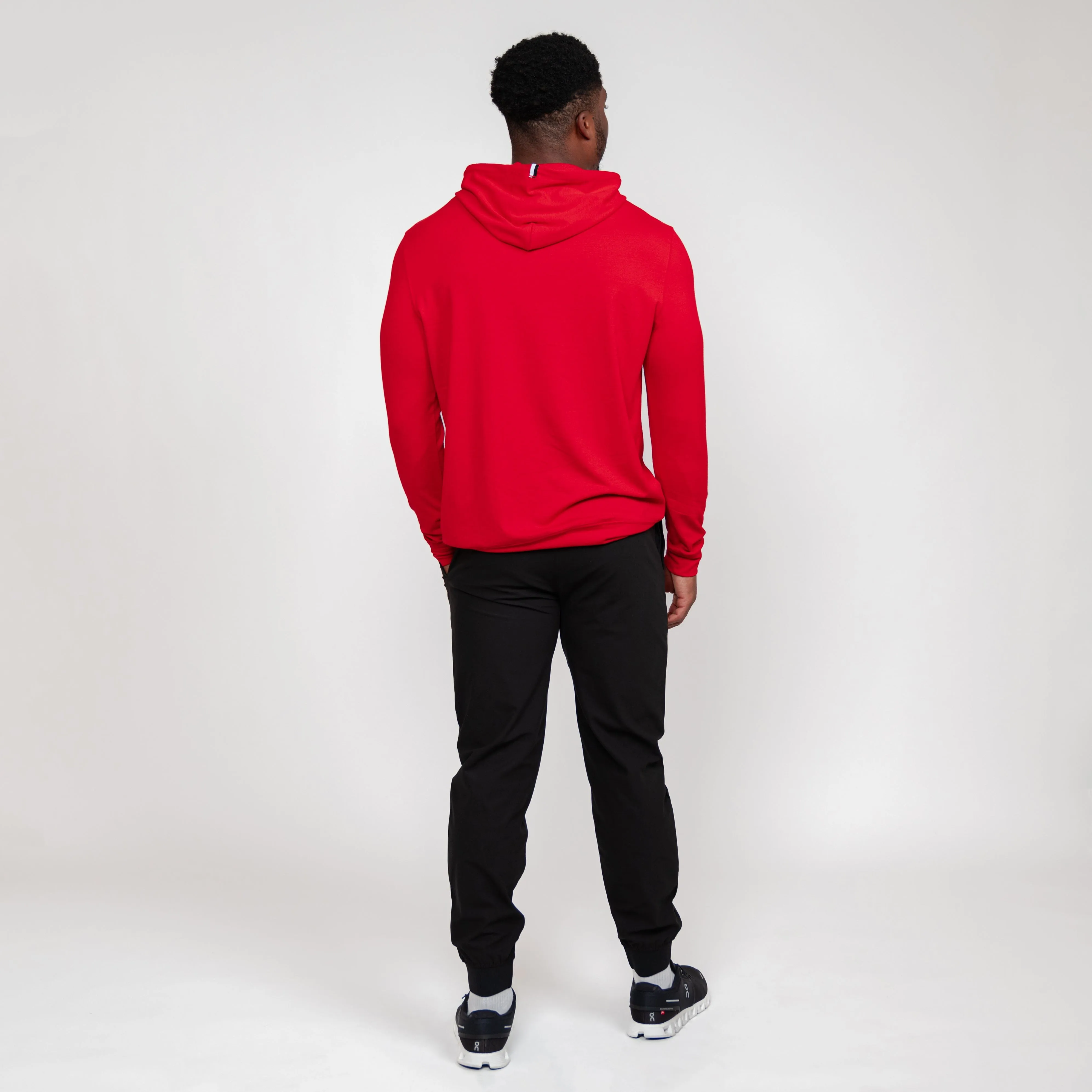Hesi Performance Hoodie | Solid - Scarlet Red - Black