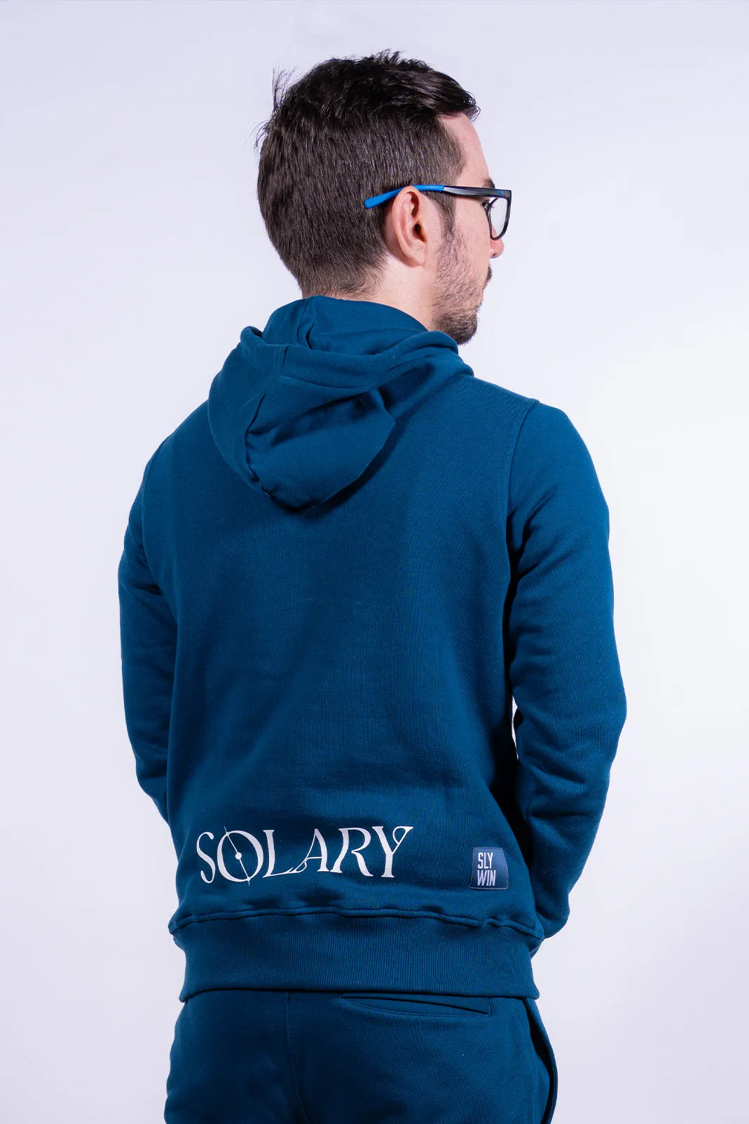 Hoodie BASICS Blue Opal