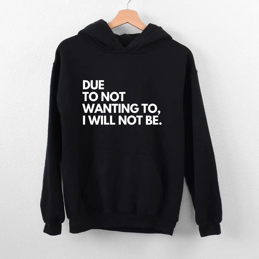 I Will Not Hoodie