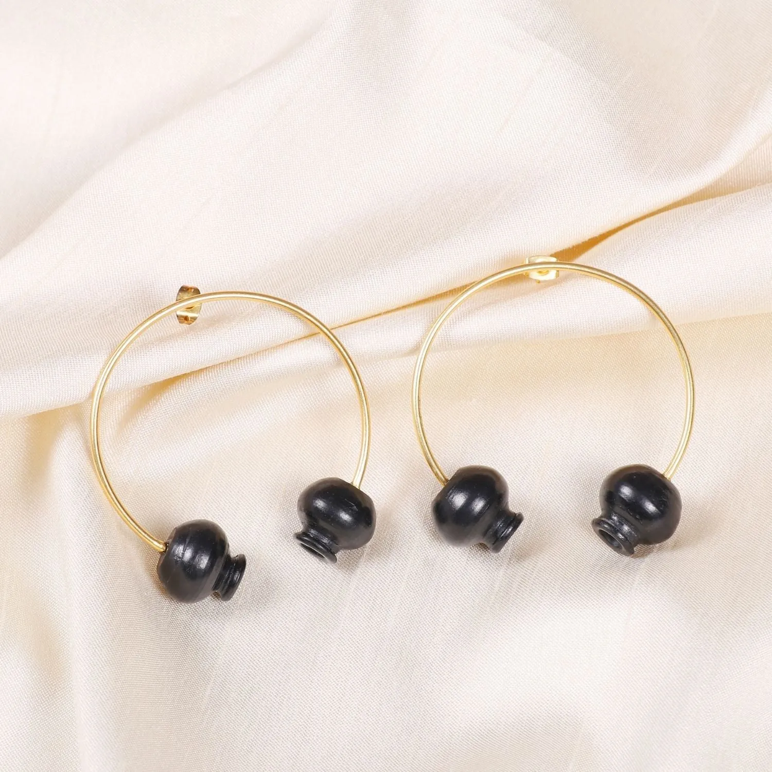Kalash Earring | Hoop-Style | 22kt Gold Plated | Hand-Crafted | Everyday Wear
