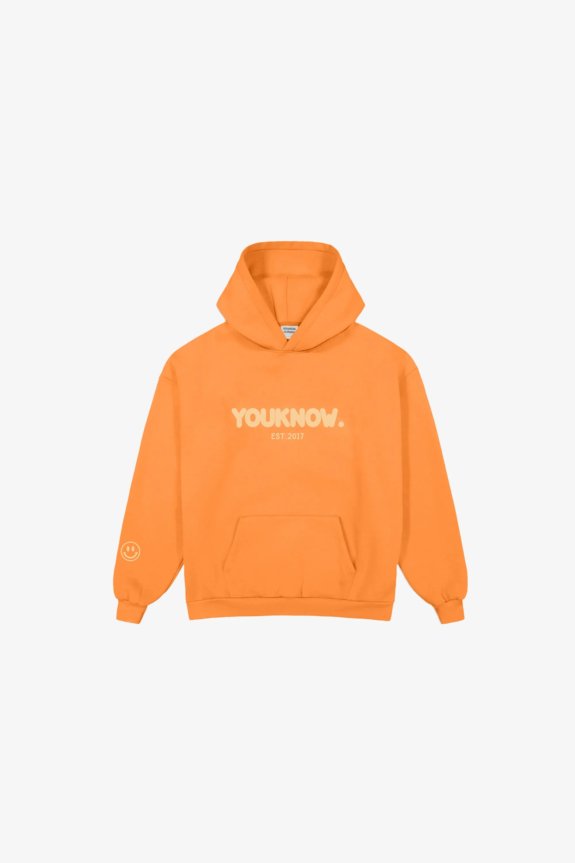 KIDS SMILEY HOODIE | ORANGE
