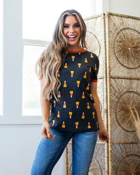 NEW! Ampersand Ave Candy Corn Cutie Tee