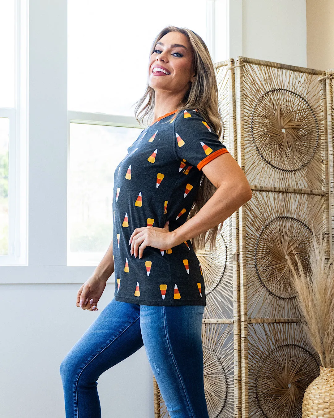 NEW! Ampersand Ave Candy Corn Cutie Tee