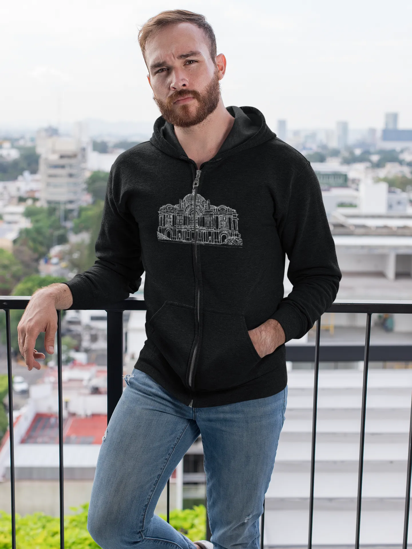Palacio de Bellas Artes - Unisex Heavy Blend™ Full Zip Hooded Sweatshirt