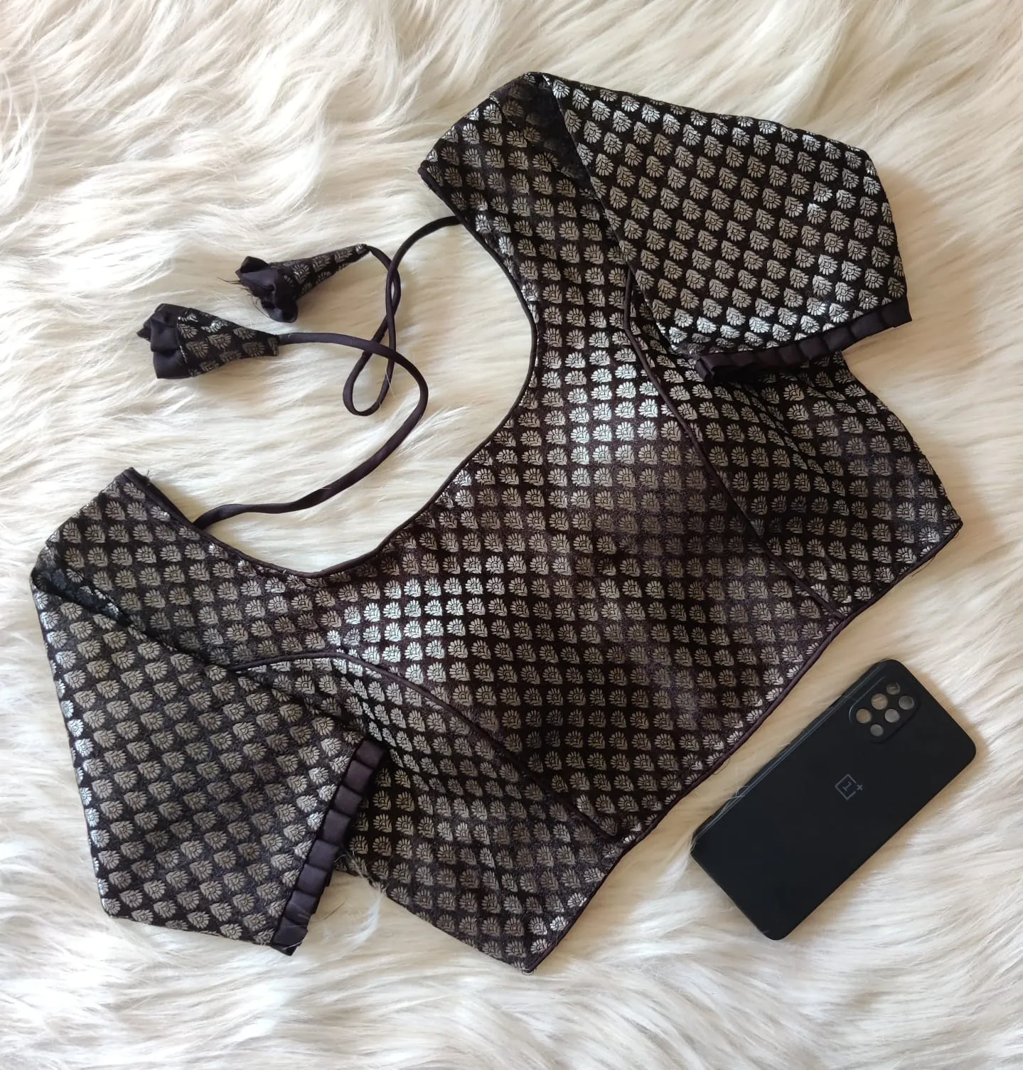 PARTY WEAR KHATAN BANARASI BLOUSE