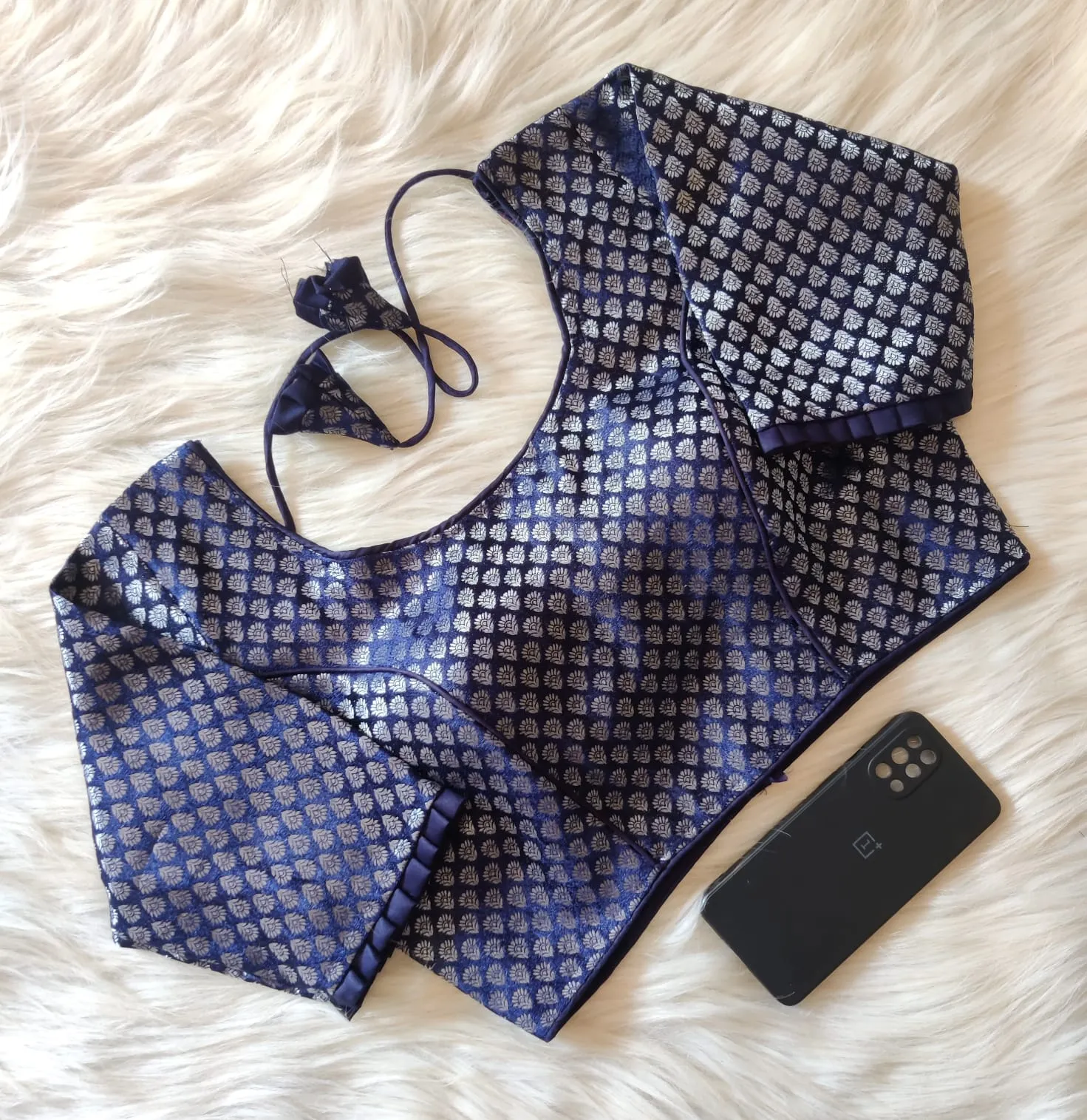 PARTY WEAR KHATAN BANARASI BLOUSE