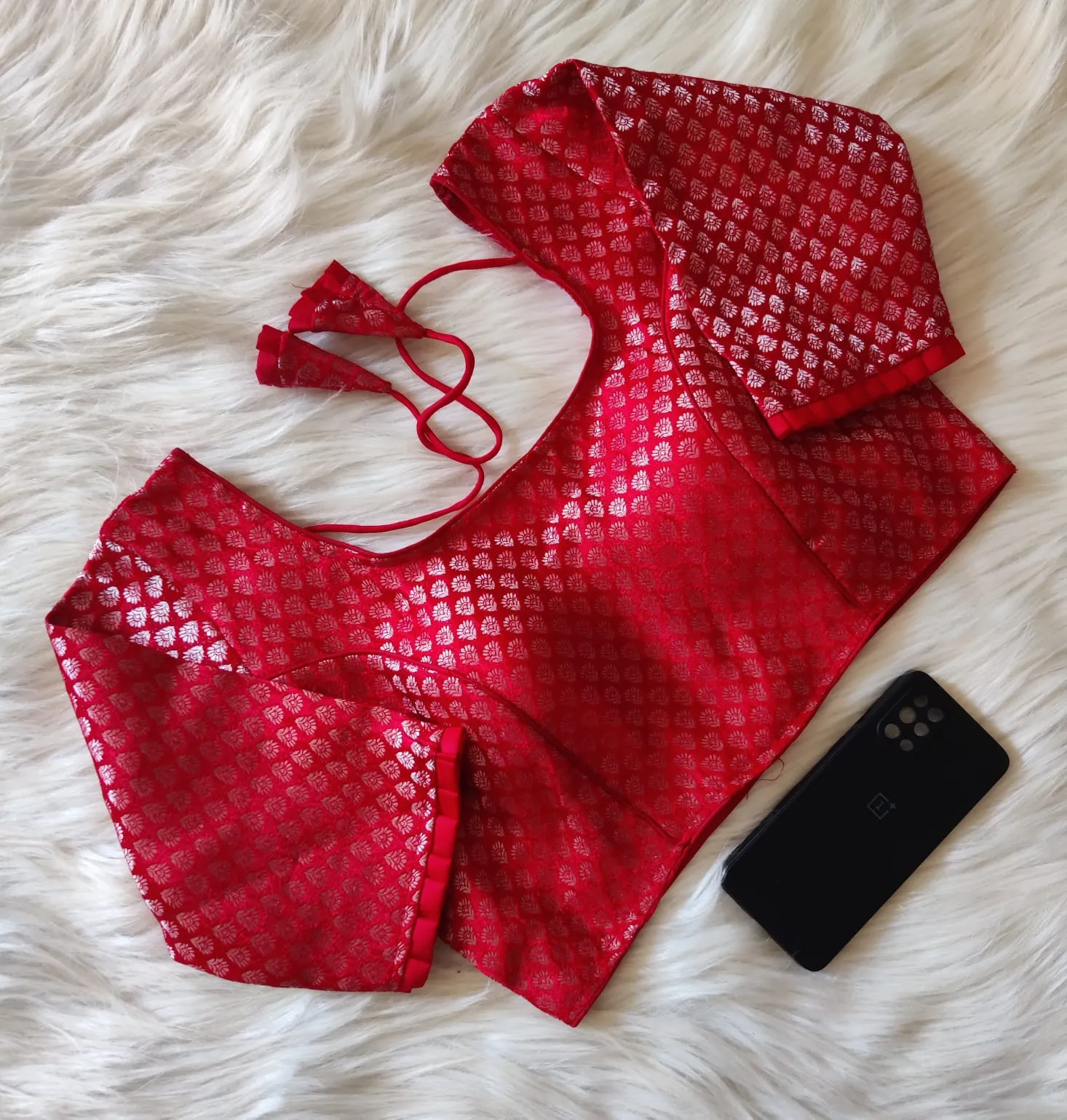 PARTY WEAR KHATAN BANARASI BLOUSE