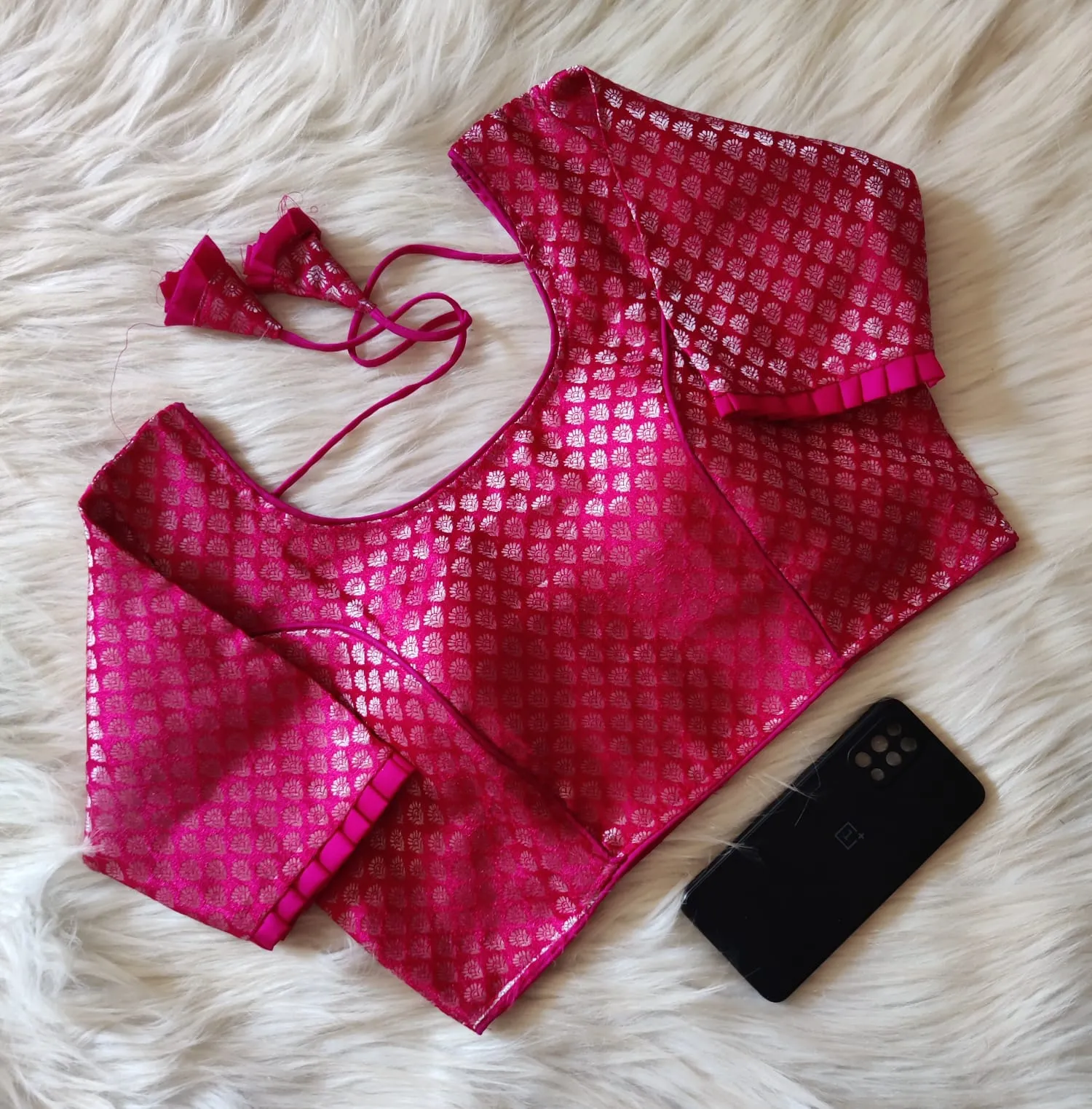 PARTY WEAR KHATAN BANARASI BLOUSE