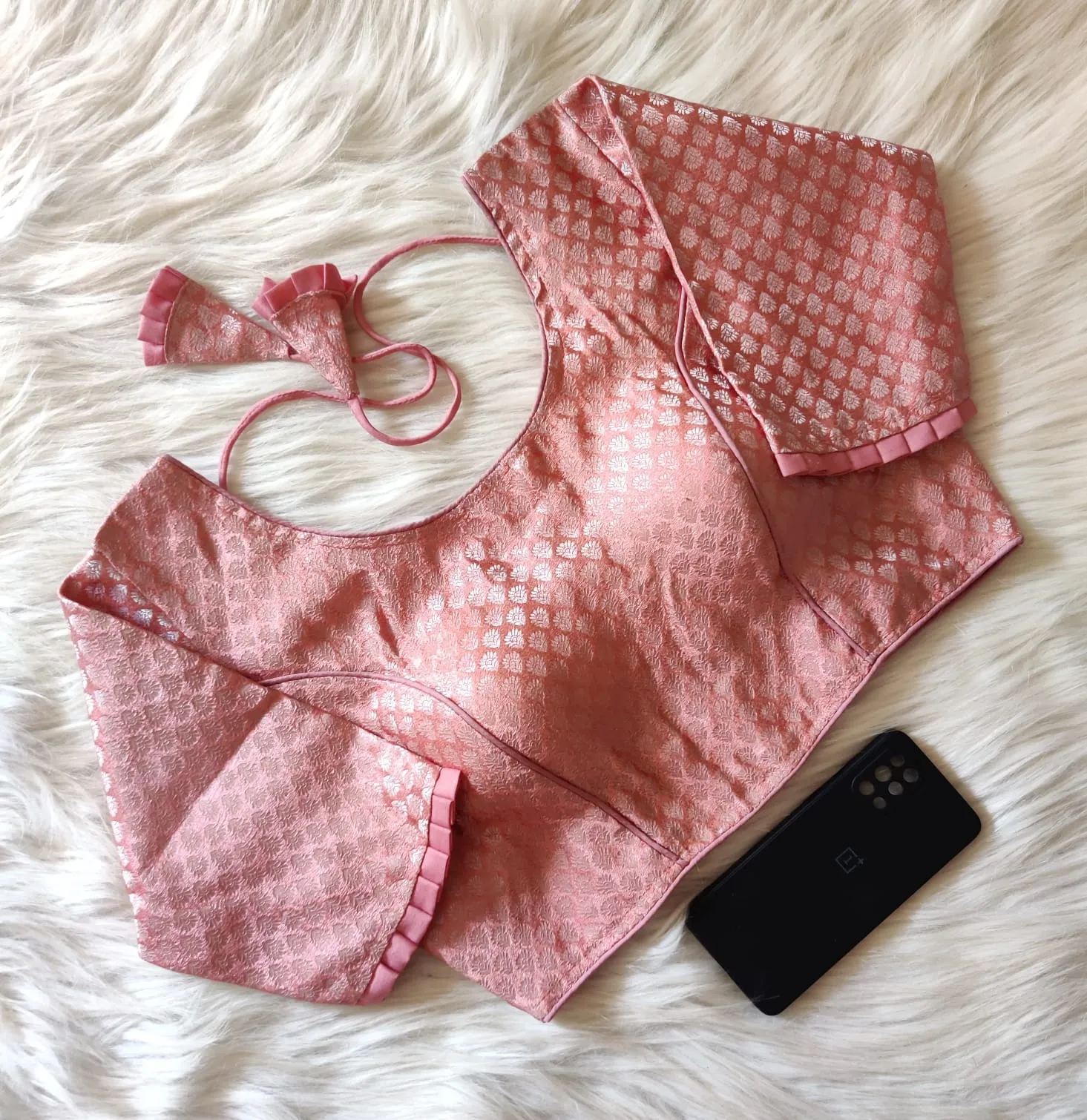 PARTY WEAR KHATAN BANARASI BLOUSE