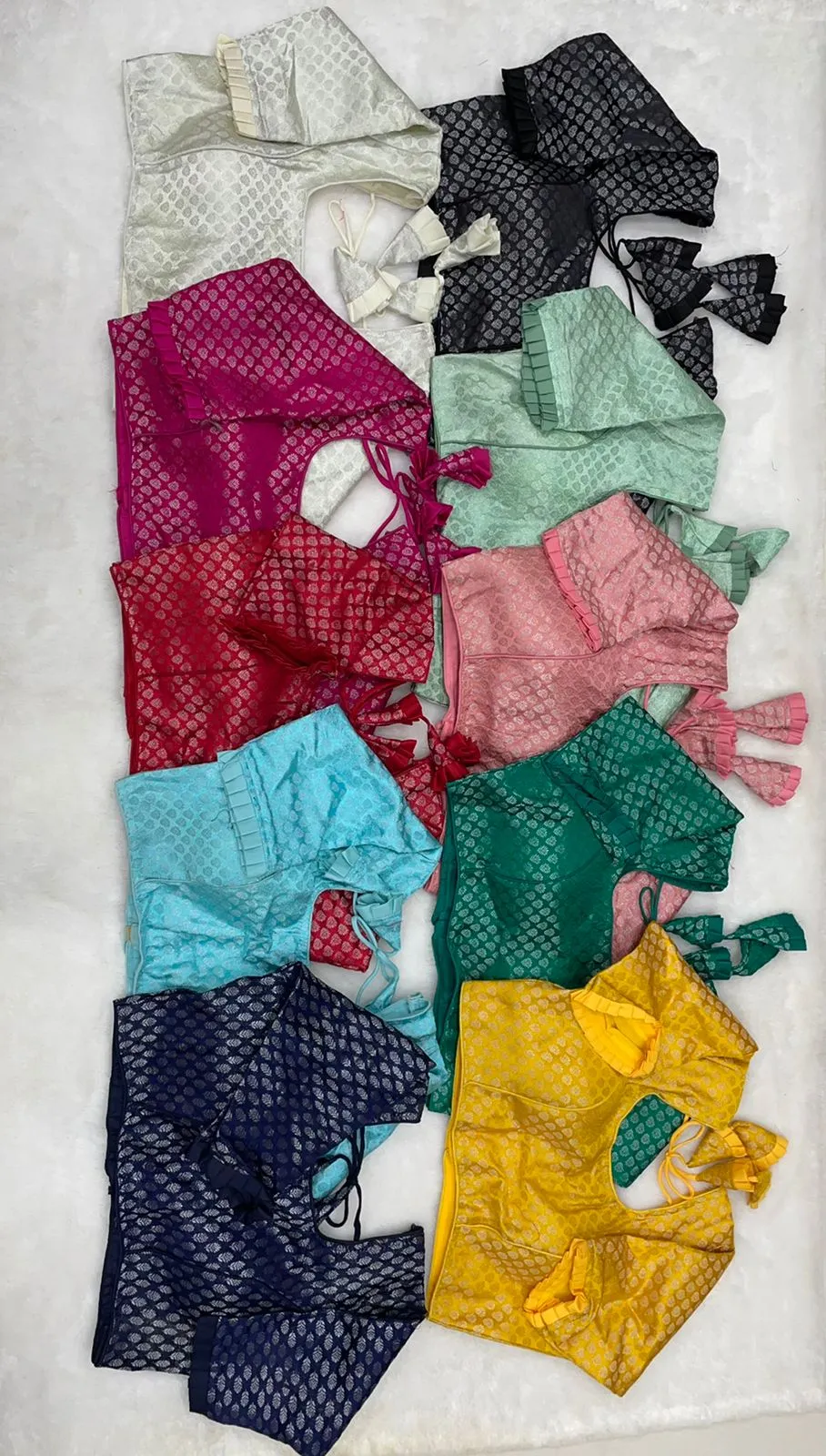 PARTY WEAR KHATAN BANARASI BLOUSE