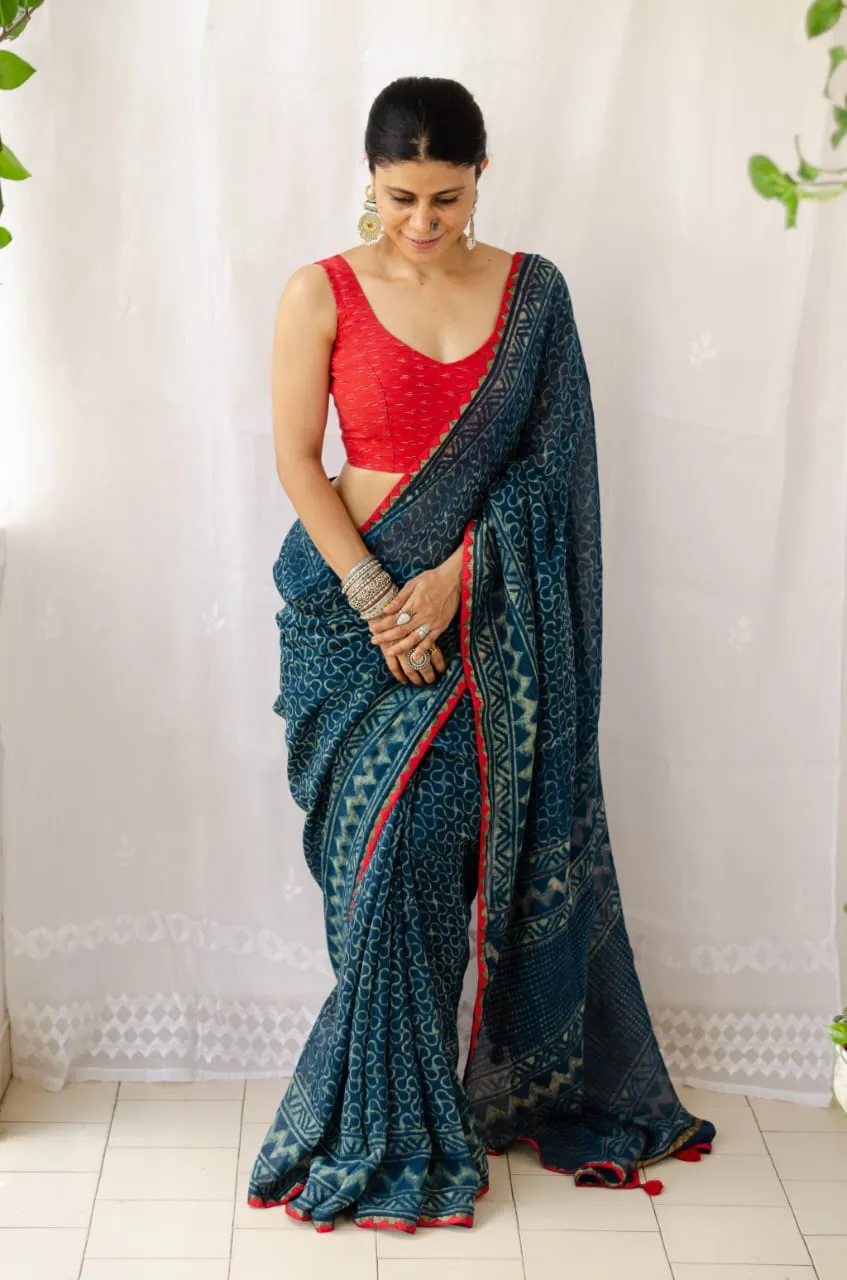 Party Wear Kota Doriya Saree