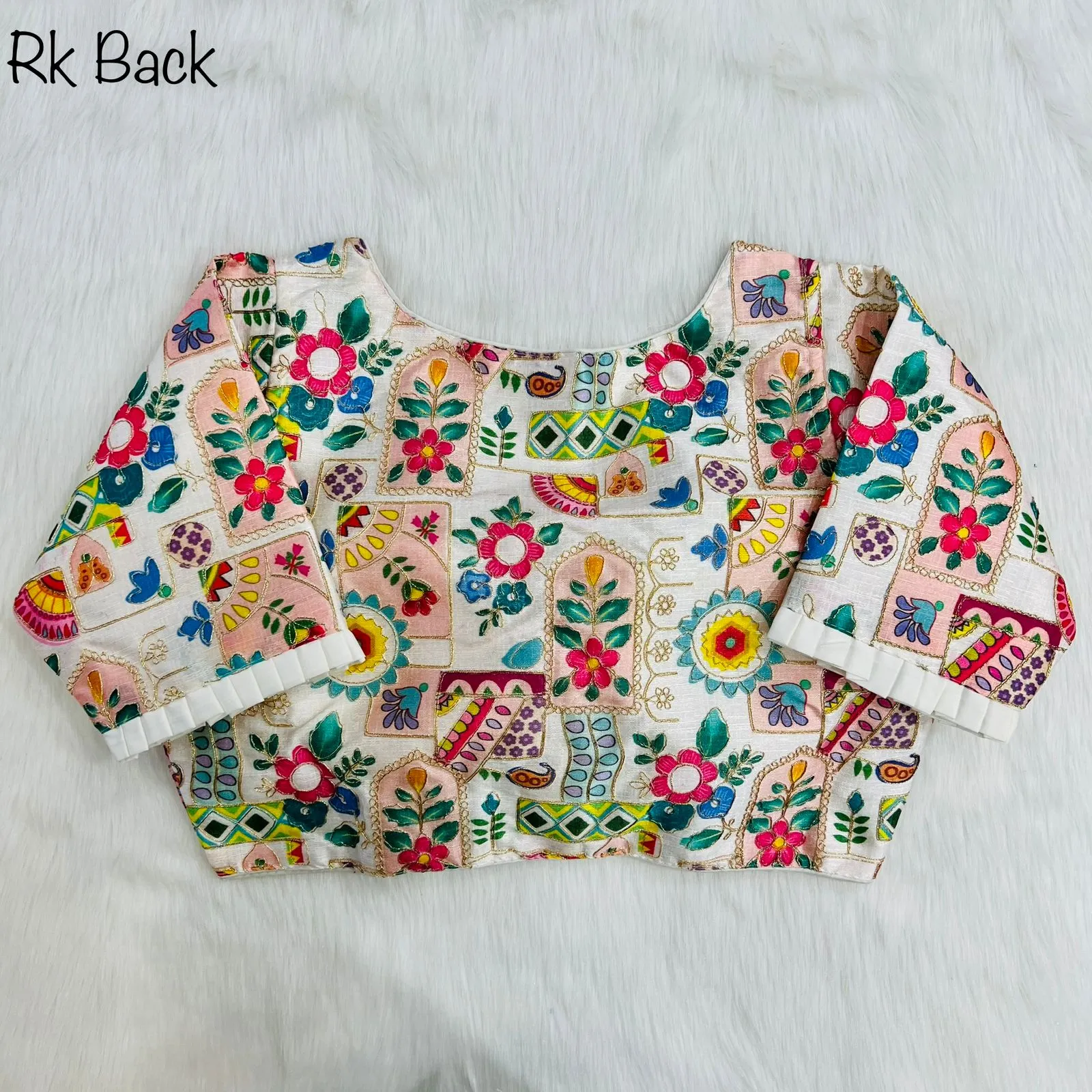 Party Wear Position Print Desginer Blouse