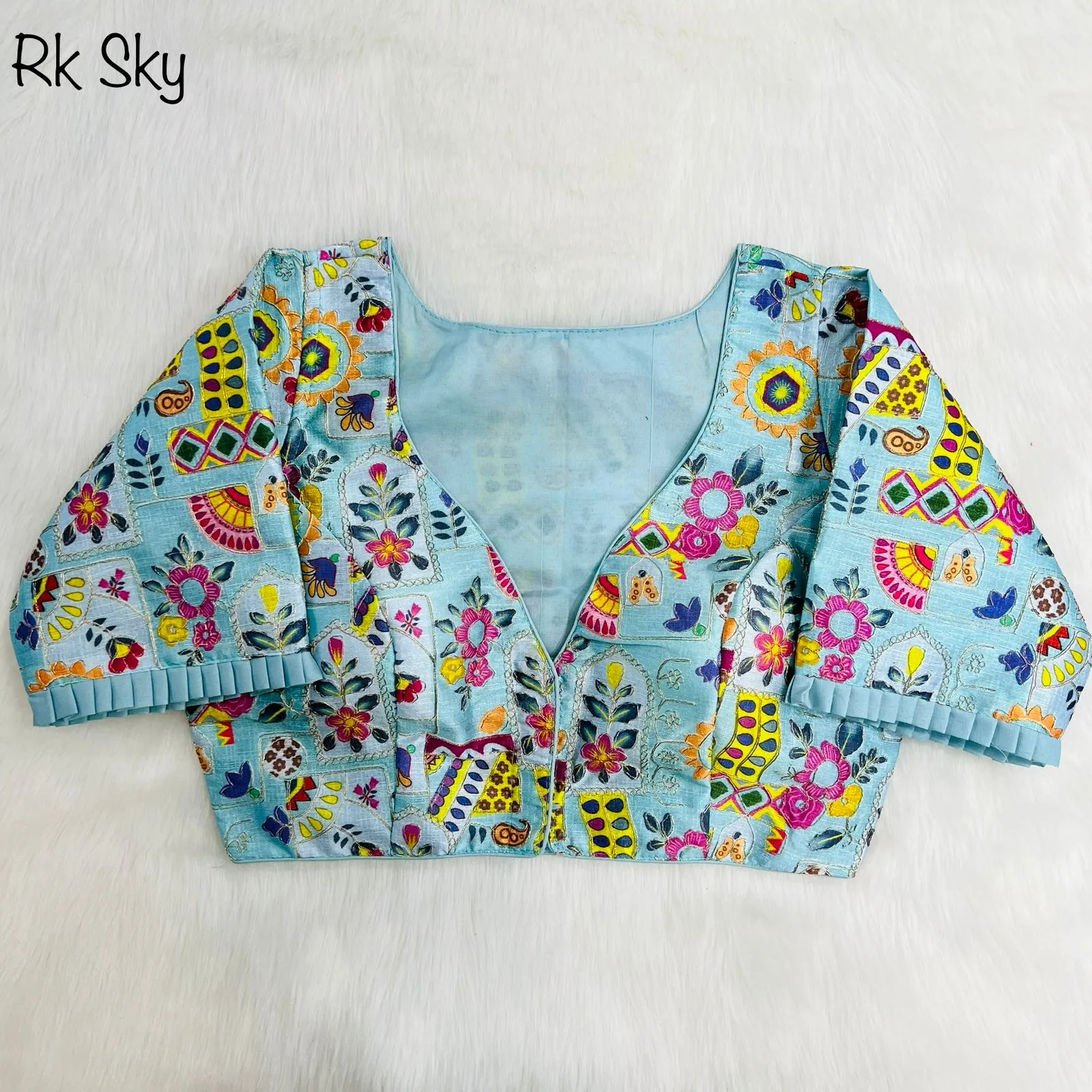 Party Wear Position Print Desginer Blouse