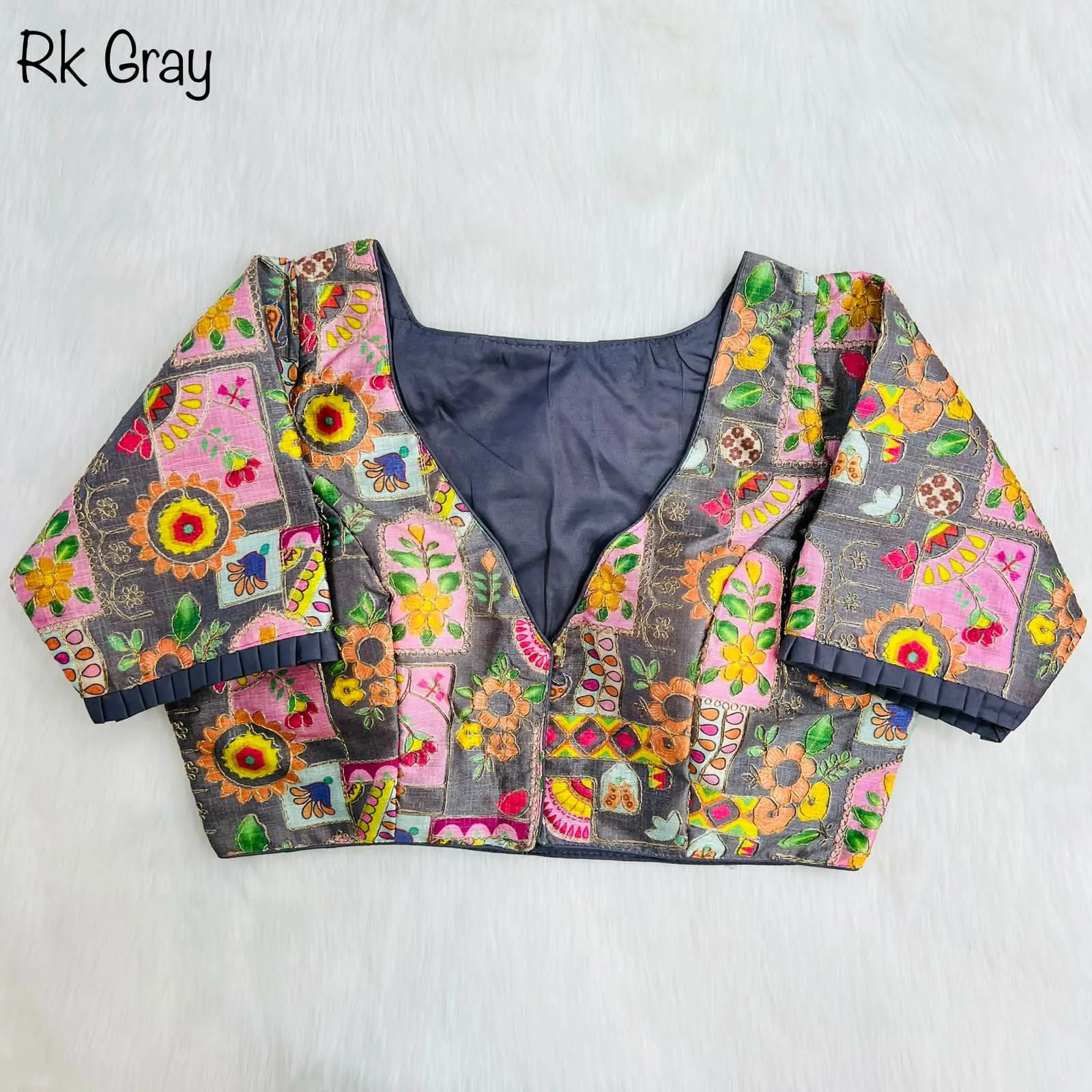 Party Wear Position Print Desginer Blouse