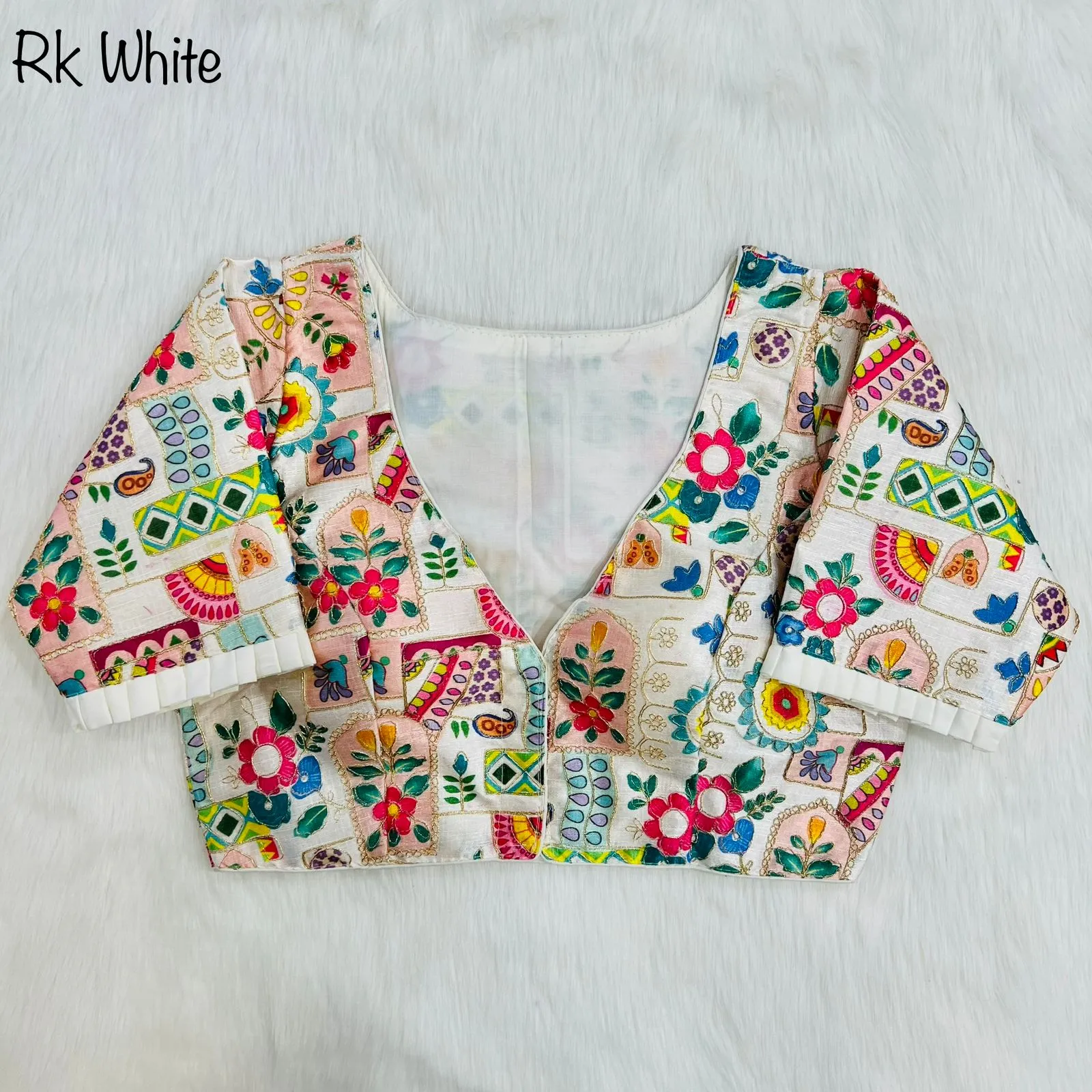 Party Wear Position Print Desginer Blouse