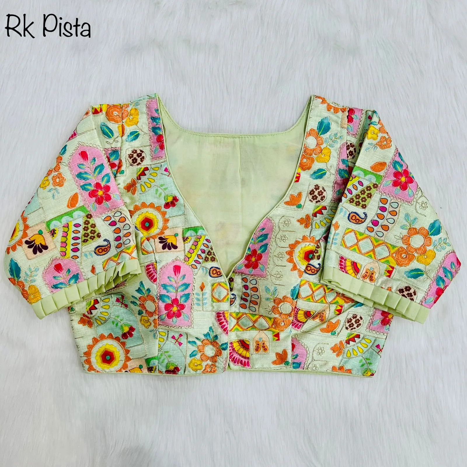 Party Wear Position Print Desginer Blouse