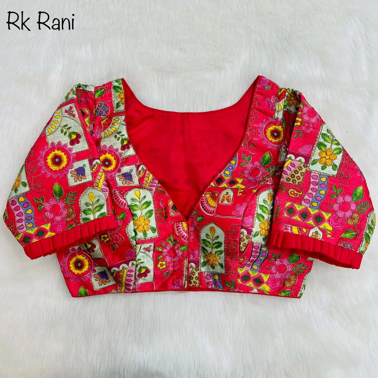 Party Wear Position Print Desginer Blouse