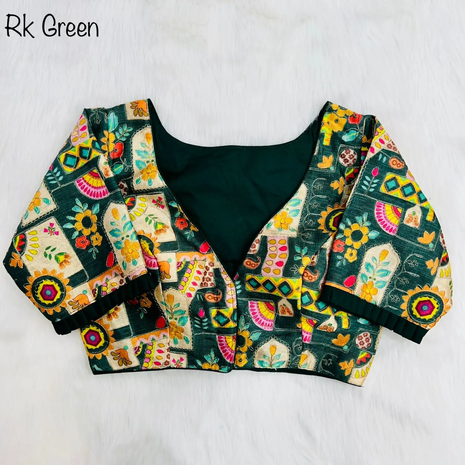 Party Wear Position Print Desginer Blouse