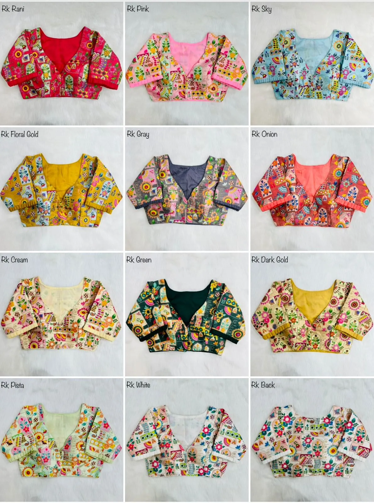 Party Wear Position Print Desginer Blouse