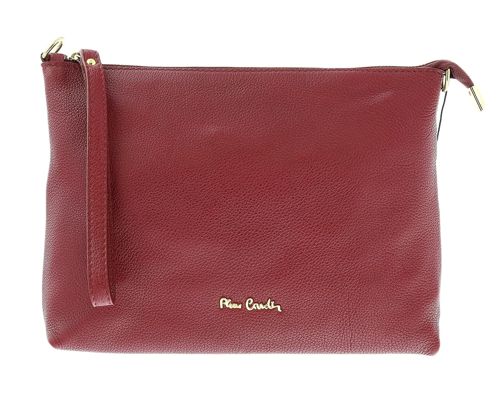 Pierre Cardin Cherry Leather Simple Everyday Small Clutch Crossbody Pouch