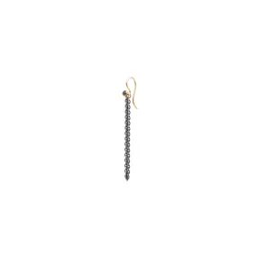 "Drosera"  Black Diamond Chain Earinng