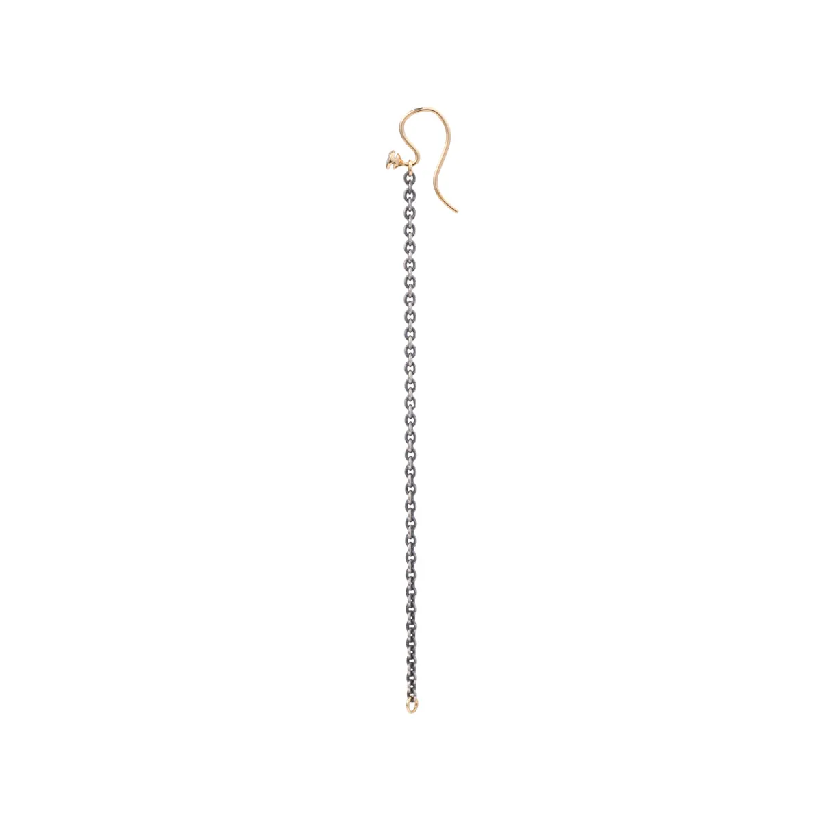 "Drosera"  Black Diamond Chain Earinng