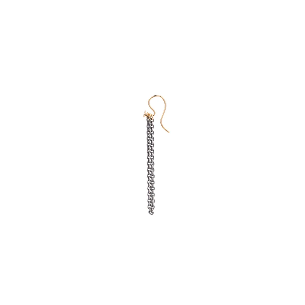 "Drosera"  Black Diamond Chain Earinng