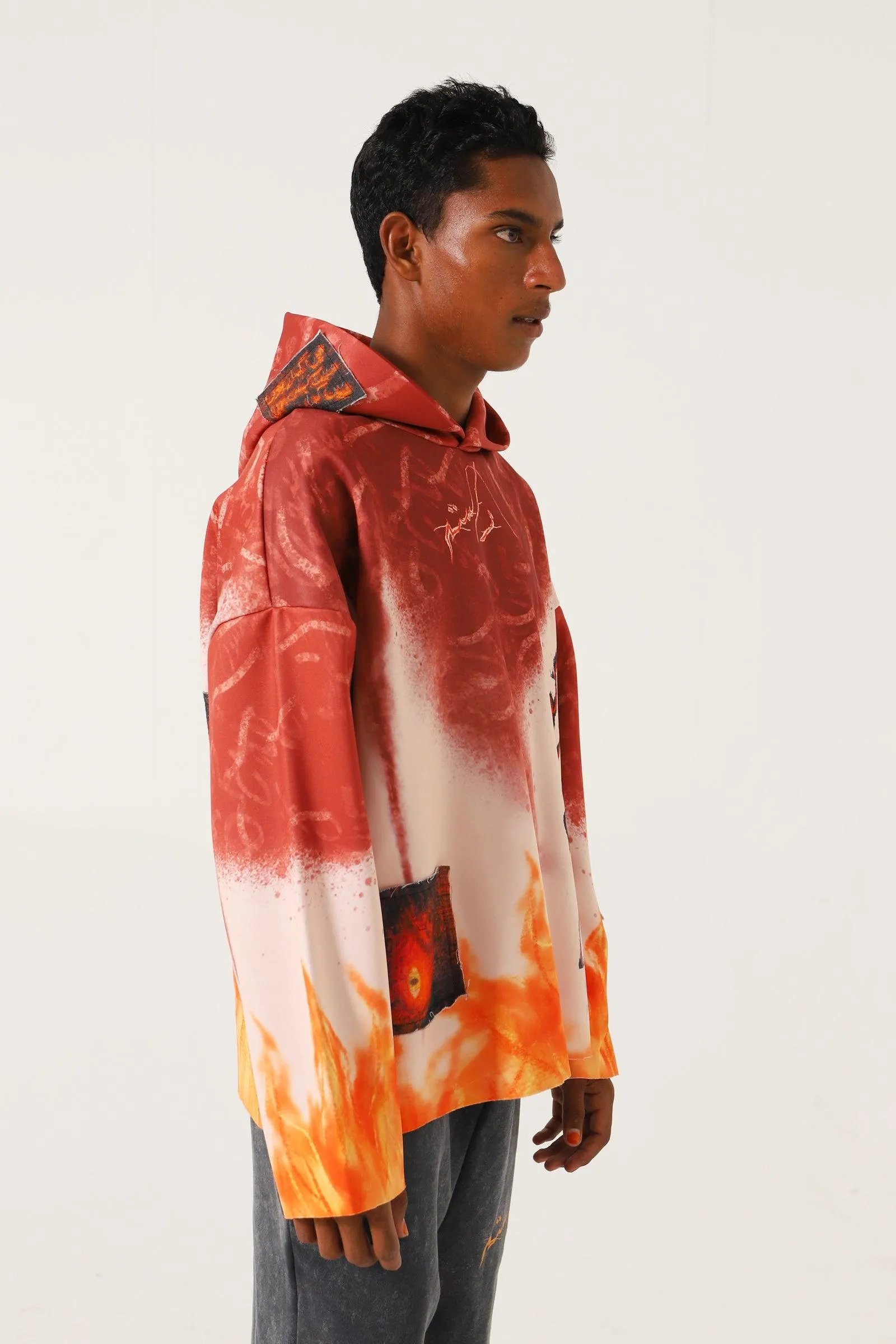 "THIS IS LIFE" ABSTRACT HOODIE